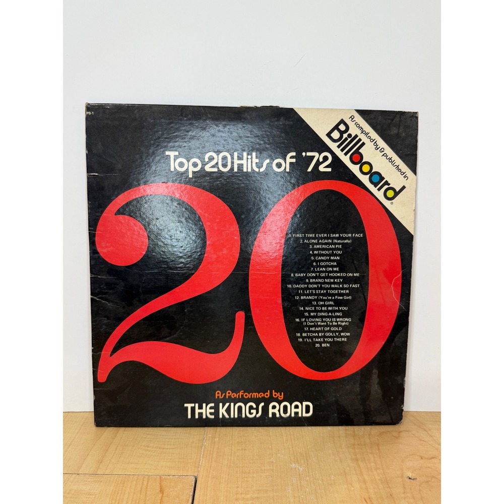 Billboard Top 20 Hits of 72 The Kings Road Vinyl LP Pickwick PB-1 Compilation